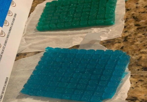 Acid gel tabs