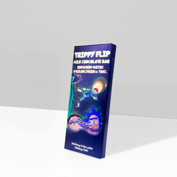 Trippy Flip Milk Chocolate – 3500mg Psilocybin & 500mg THC
